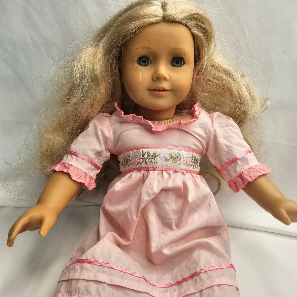 American Girl Caroline Abbott Doll Retired Meet Dress Shoes TLC Hair 18"